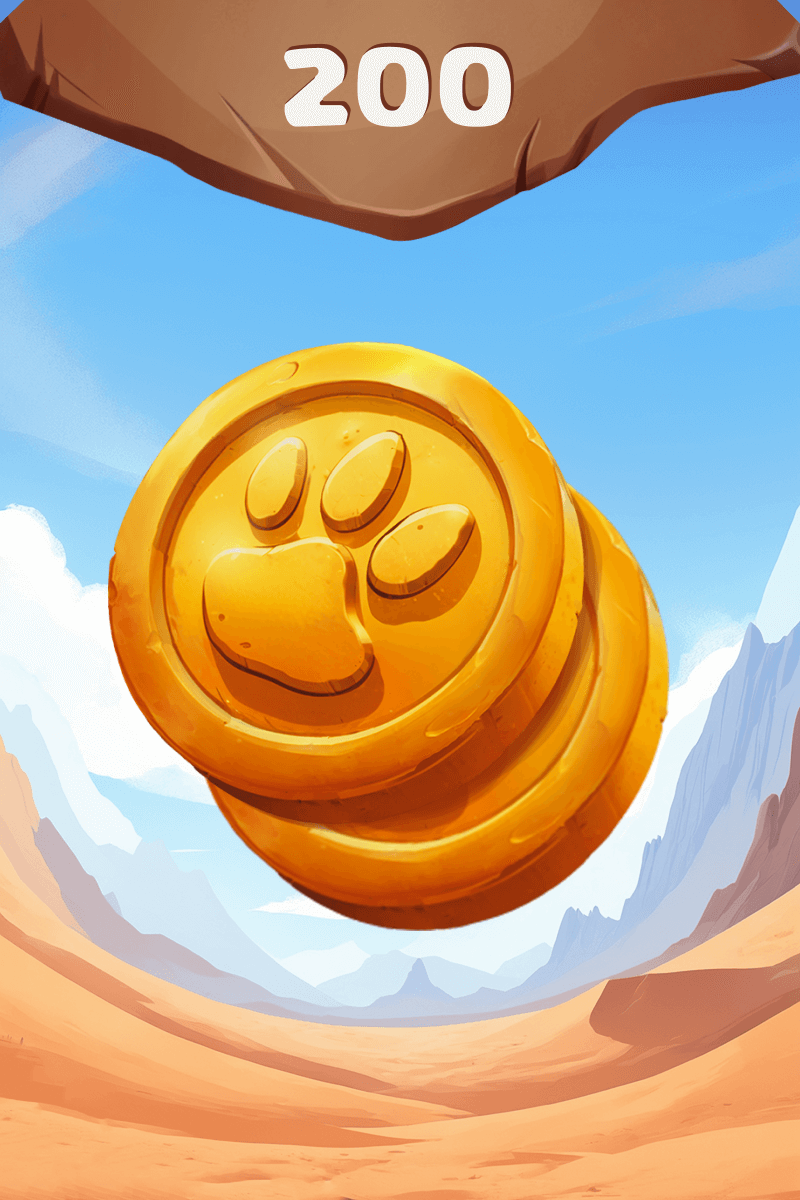 Accumulate 200 coins
