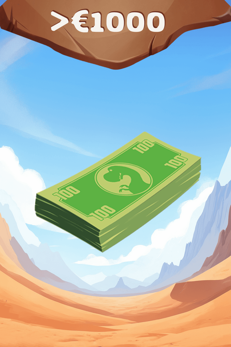 Mache Einzahlungen über 1.000&nbsp;€