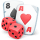 Baccarat und Würfel